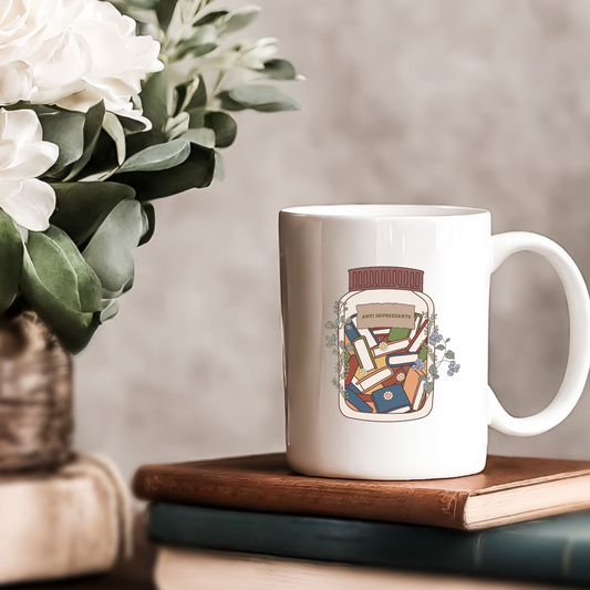 Books Antidepressants Mug