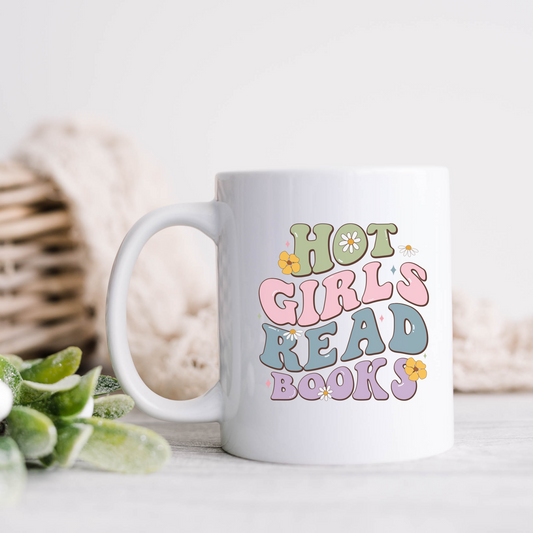 Hot Girls Read Books Mug