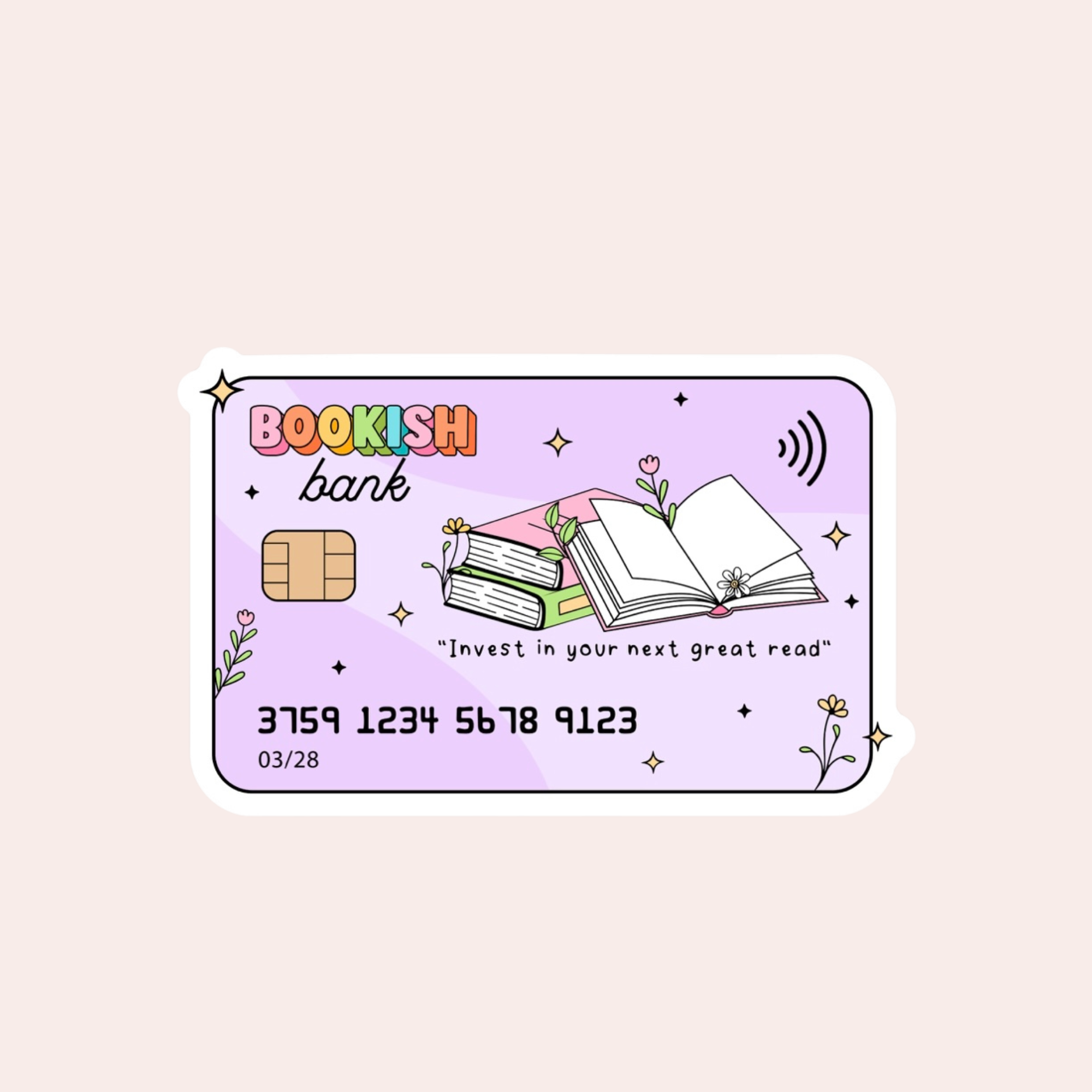 Book Bank Card Sticker – Love On A Shelf