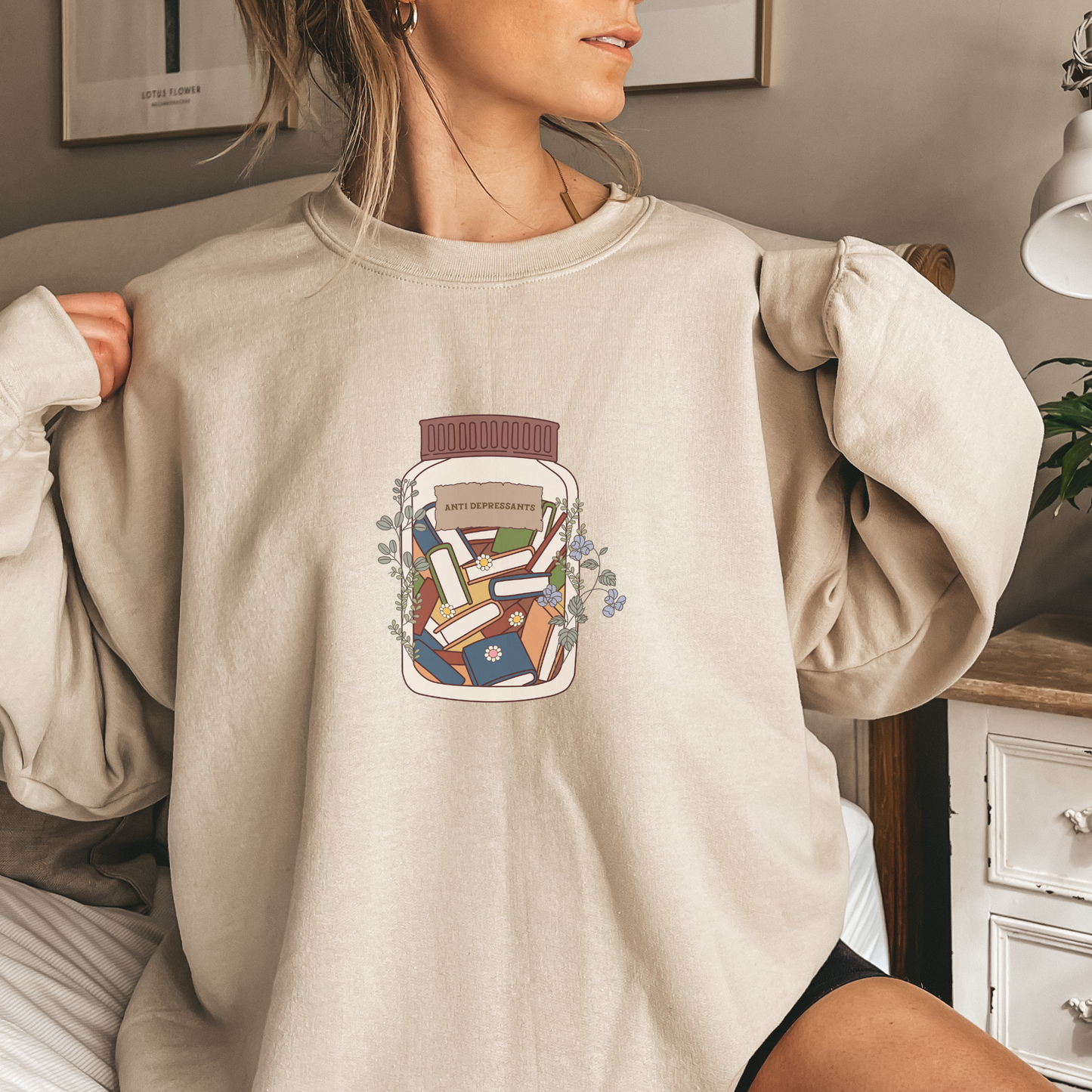 Antidepressant Book Sweatshirt