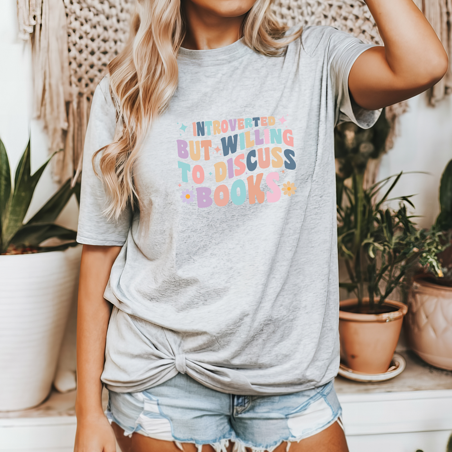 Introverted But Willing To Discuss Books T-Shirt